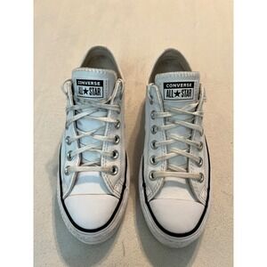 Converse Chuck Taylor All Star Lift Platform White Leather Sneakers 561680C 6.5W